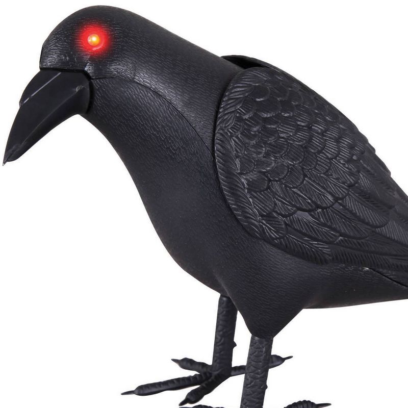 Halloween Animated Crow Decor