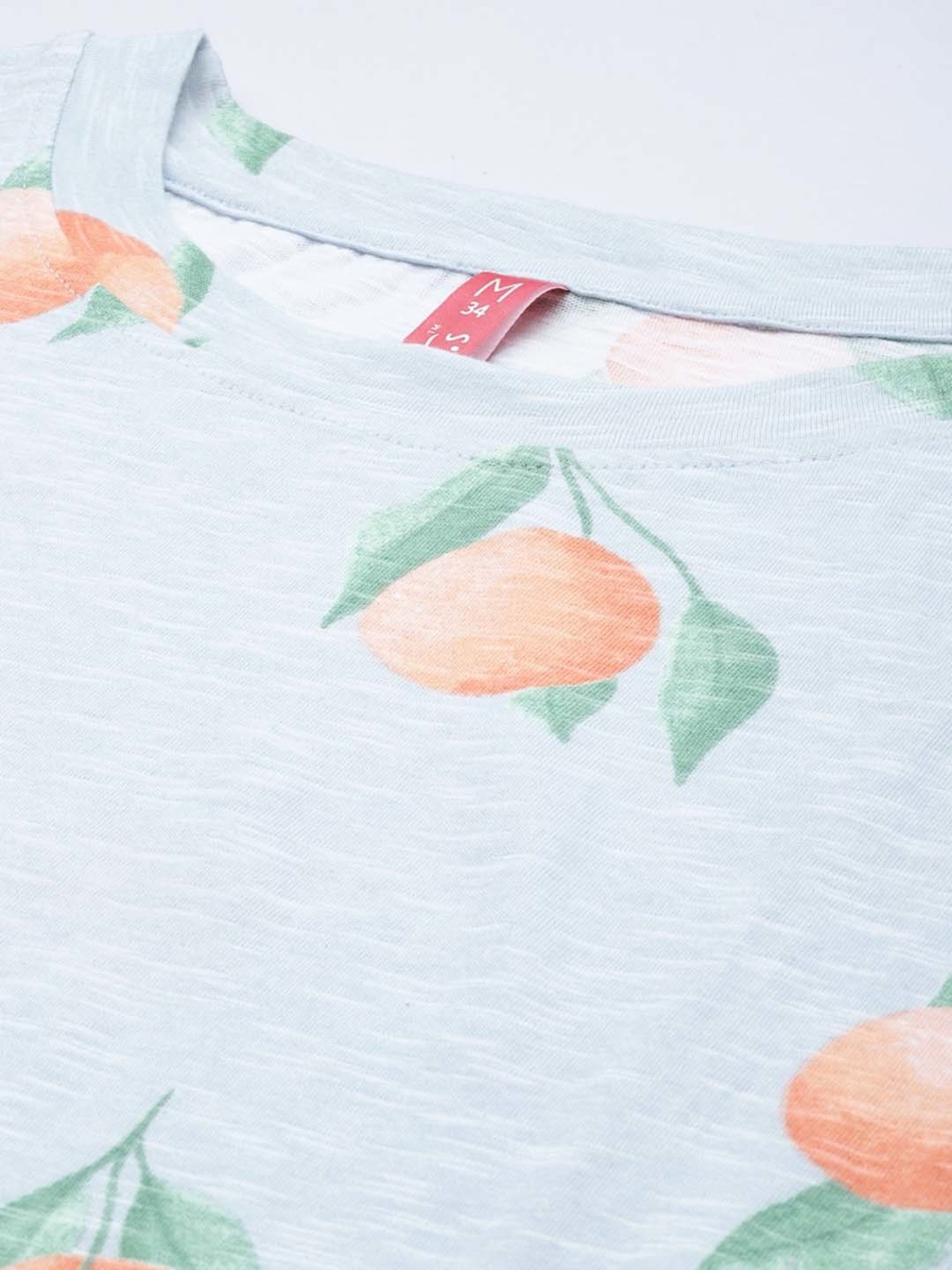 Clt.s Blue Cotton Printed T-Shirt Pyjama Set