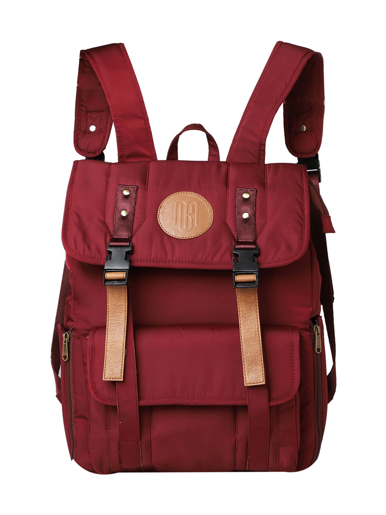 Mona B Maroon Large Laptop Backpack