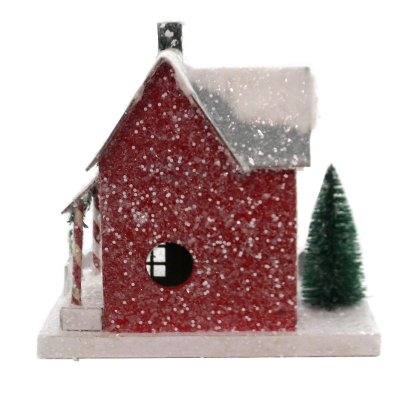 Cody Foster 9.0" Candy Cane Condo Putz House Village  Light Up  -  Decorative Figurines