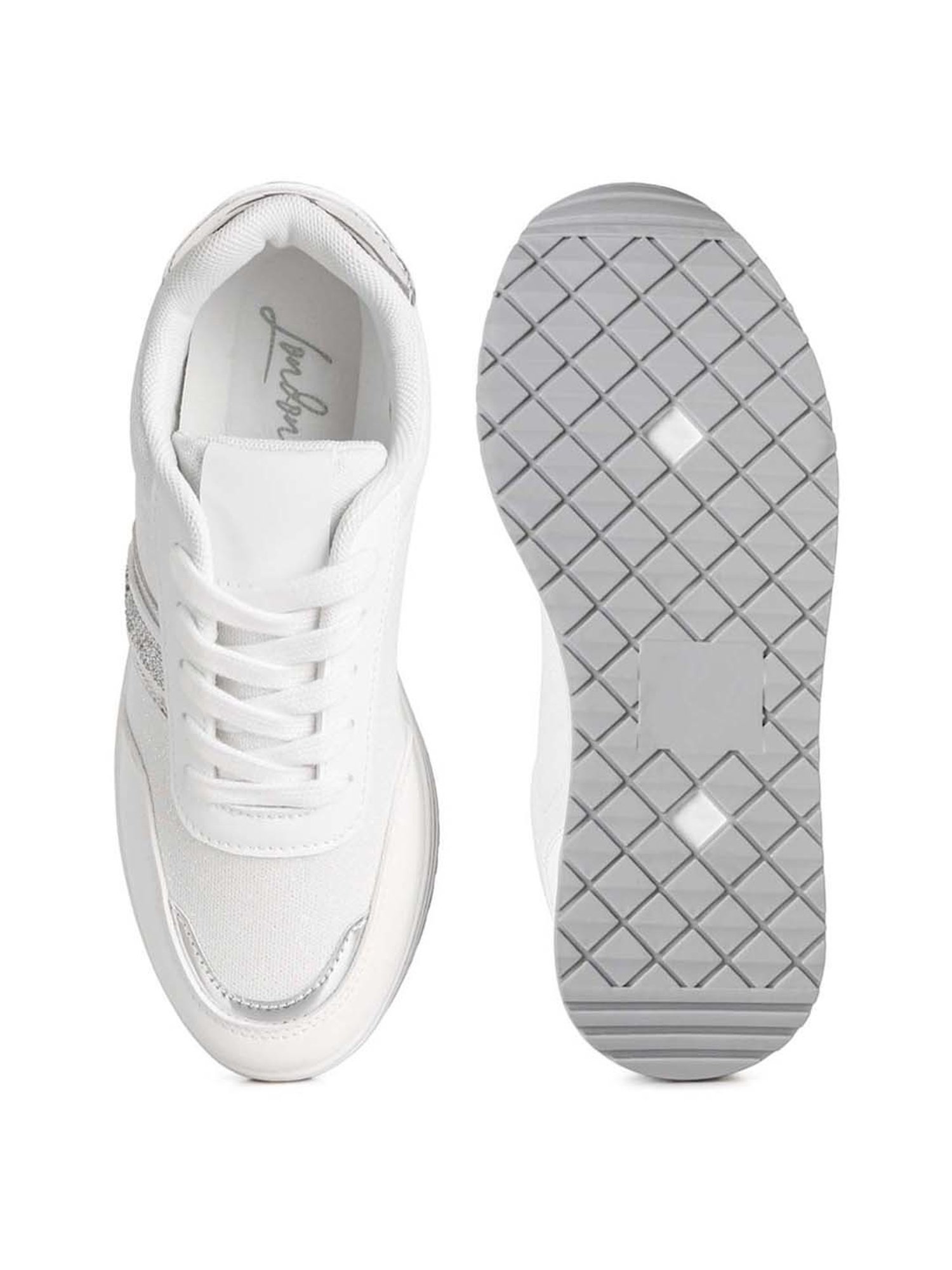 London Rag Women's White Casual Sneakers