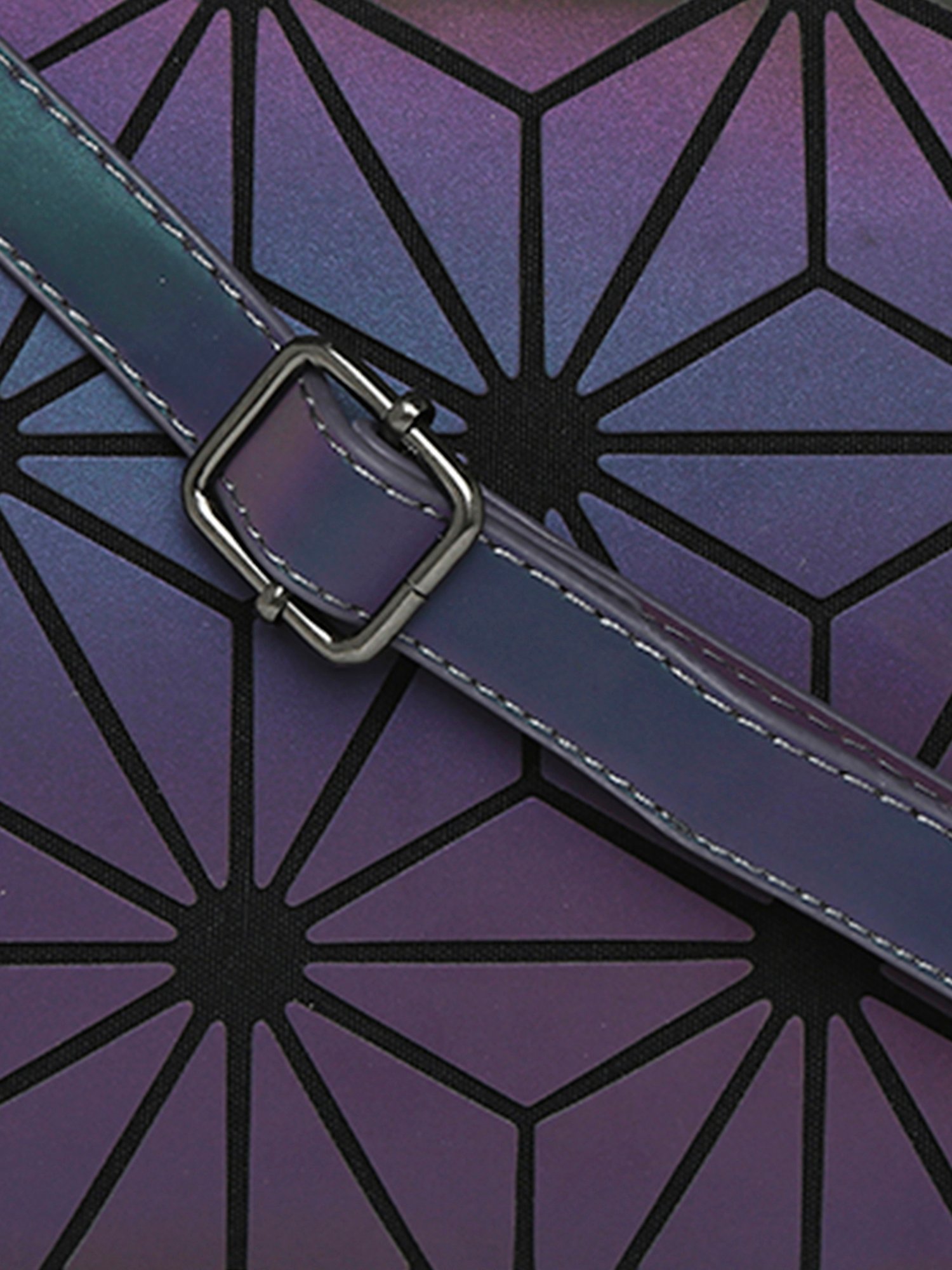 Baomi Purple Textured Medium Handbag