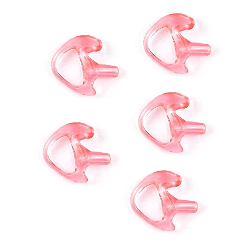 Portable Radio Gel Earmold Insert for Acoustic Earpiece Headset 5Pack Large Left