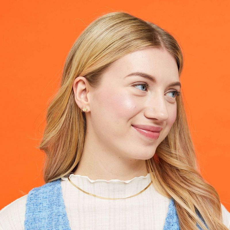 SUGARFIX by BaubleBar Crystal Sunburst Drop Earrings - Clear