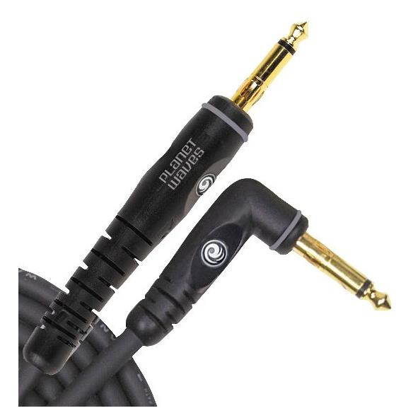 Planet Waves 20' Custom Series 1/4" Right Angle Instrument Cable