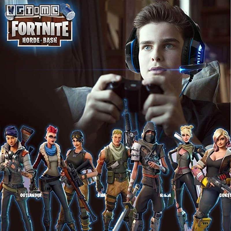 Headset for Xbox OnePS4PCLaptopTablet with MicPro Over Ear HeadphonesNoise CancelingUSB Led LightStereo Bass Surround for KidsMacSmartphones