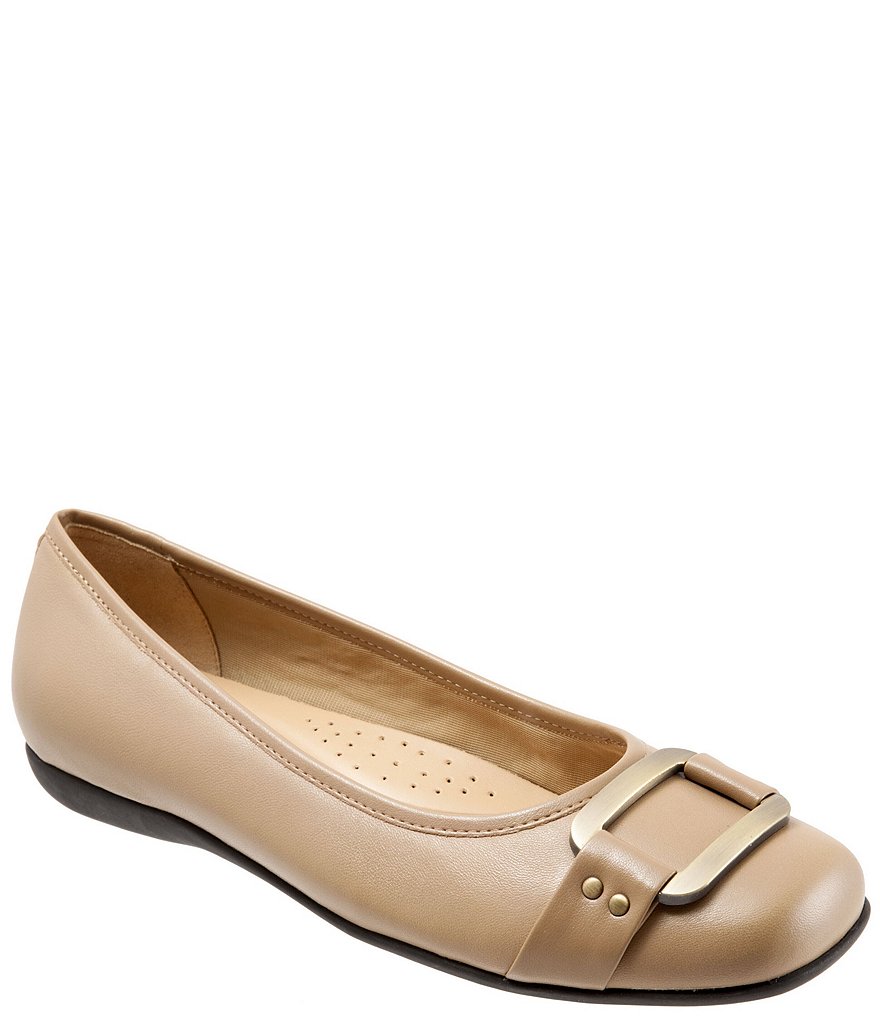 Trotters Sizzle Metal Ornament Buckle Flats