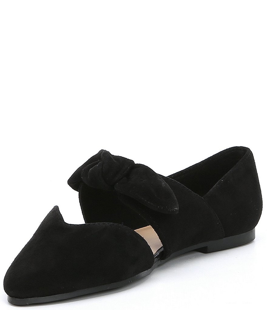GB Girls' Clair-Girl Bow Tie Suede Casual Flat (Toddler)