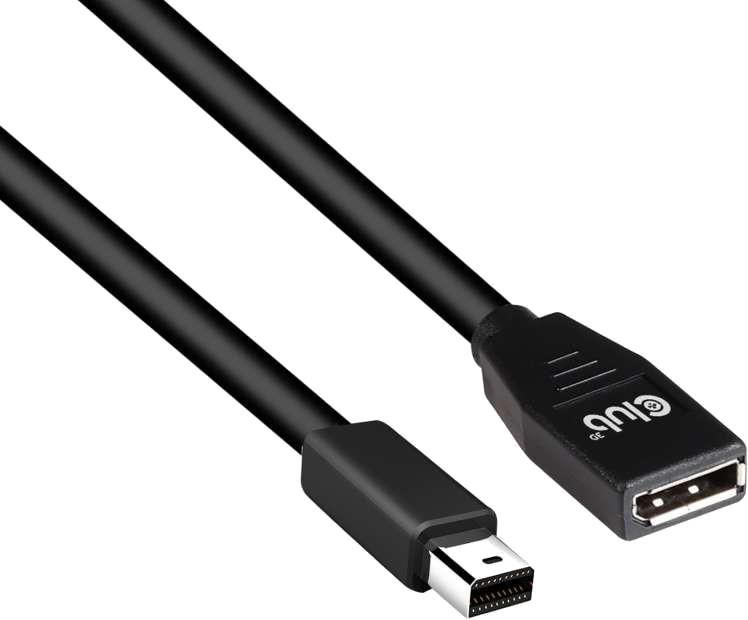 Club 3D 3.28ft 1.4 8K Mini DisplayPort to DisplayPort Cable CAC-1121