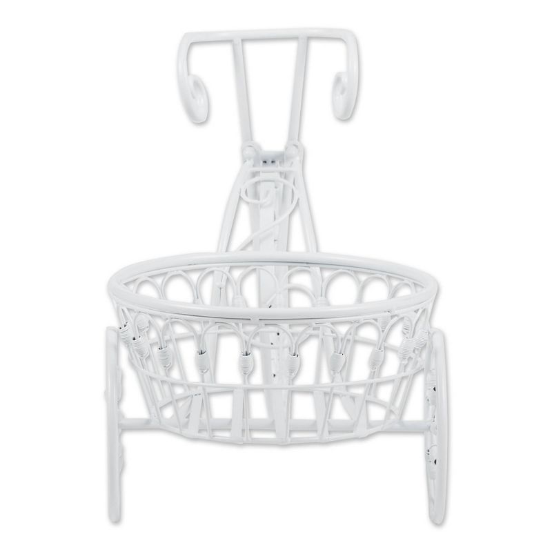 11.2" Indoor/Outdoor Iron Bicycle Planter White - Zings & Thingz