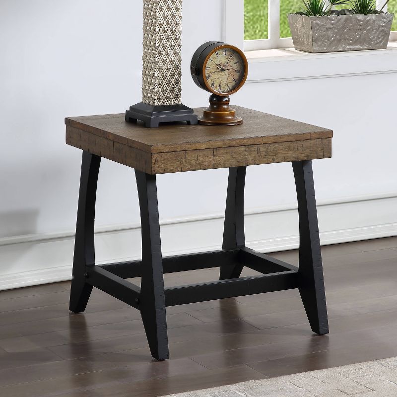 Ralston End Table Caramel/Black - Steve Silver Co.