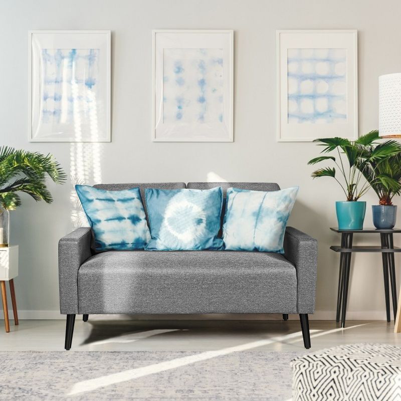Ali Upholstered Loveseat Dark Shadow Blue - HOMES: Inside + Out