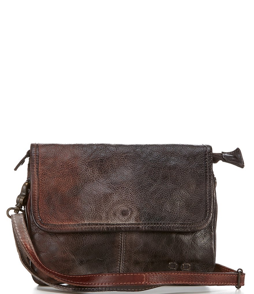 Bed Stu Tie Dye Collection Ziggy Distressed Flap Closure Crossbody Bag
