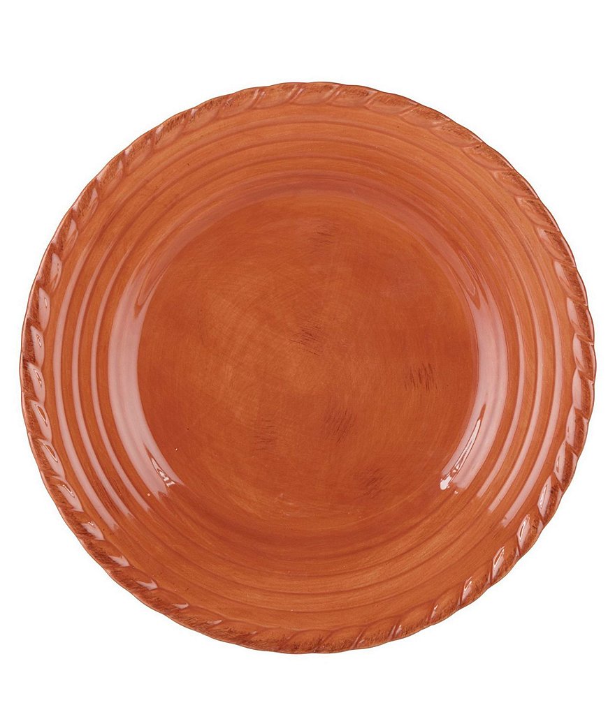 Artimino Tuscan Countryside Rope-Edged Stoneware Salad Plate