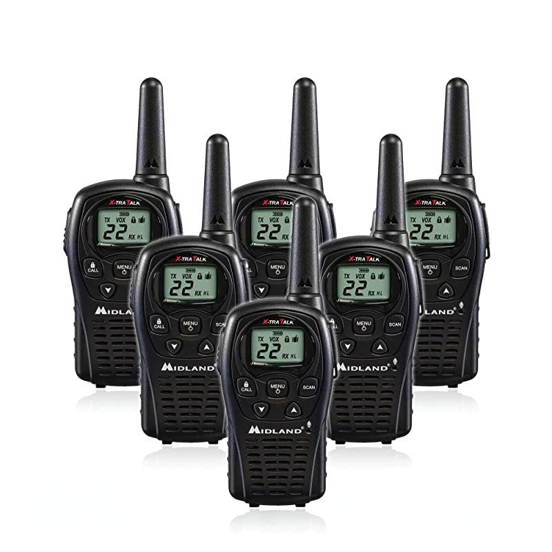 6-Pack  LXT500VP3 Two Way Radio, Rechargeable Batteries and Chargers