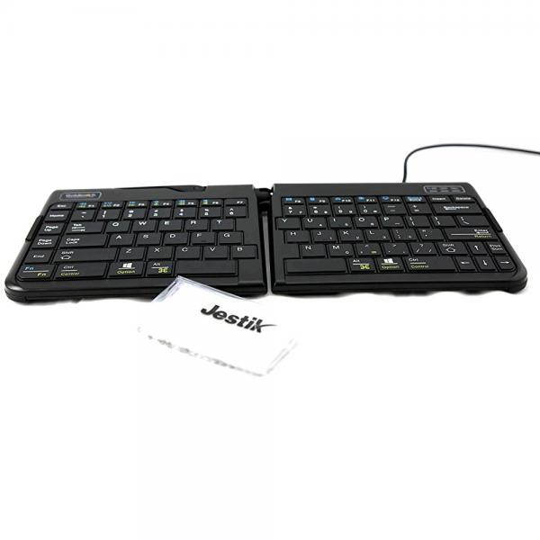 Goldtouch Go!2 Mobile Keyboard - PC & Mac GTP-0044 Plus Jestik Microfiber Cloth - Value Bundle