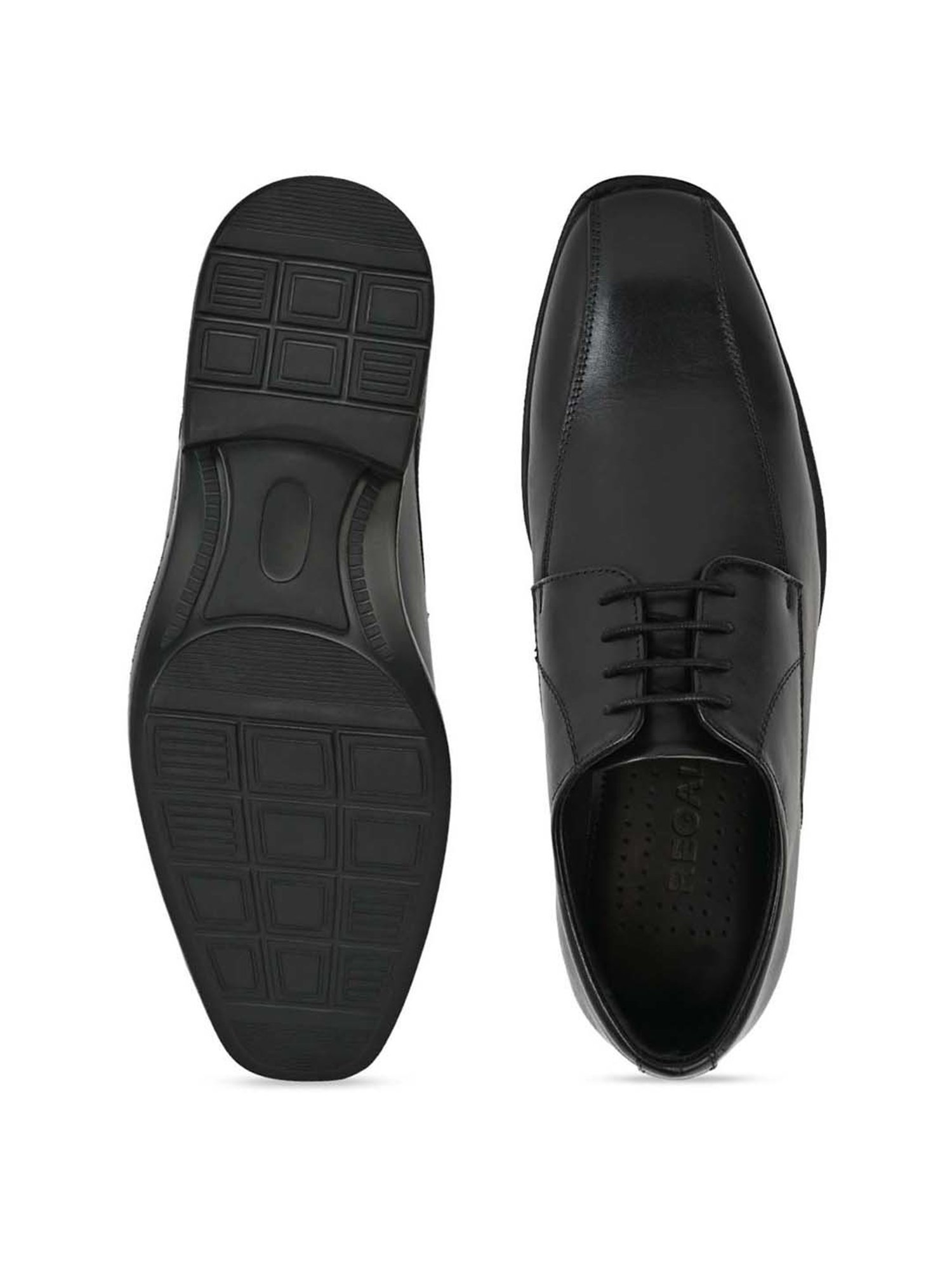 Regal Men's Black Derby Shoes