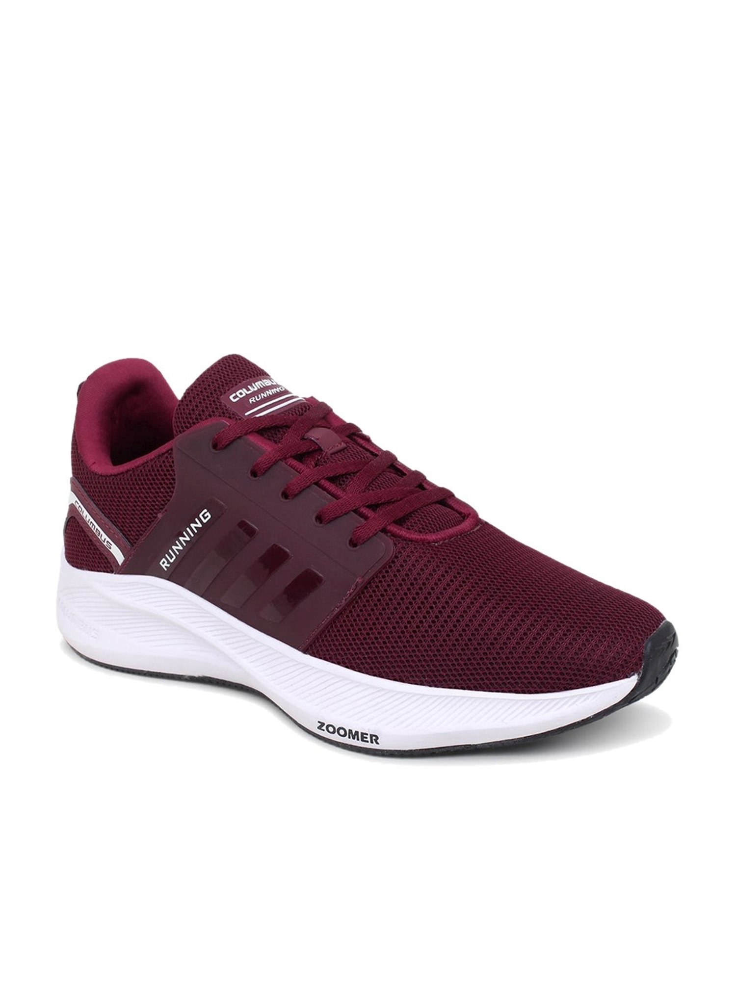 Columbus Men's Maroon Running Shoes