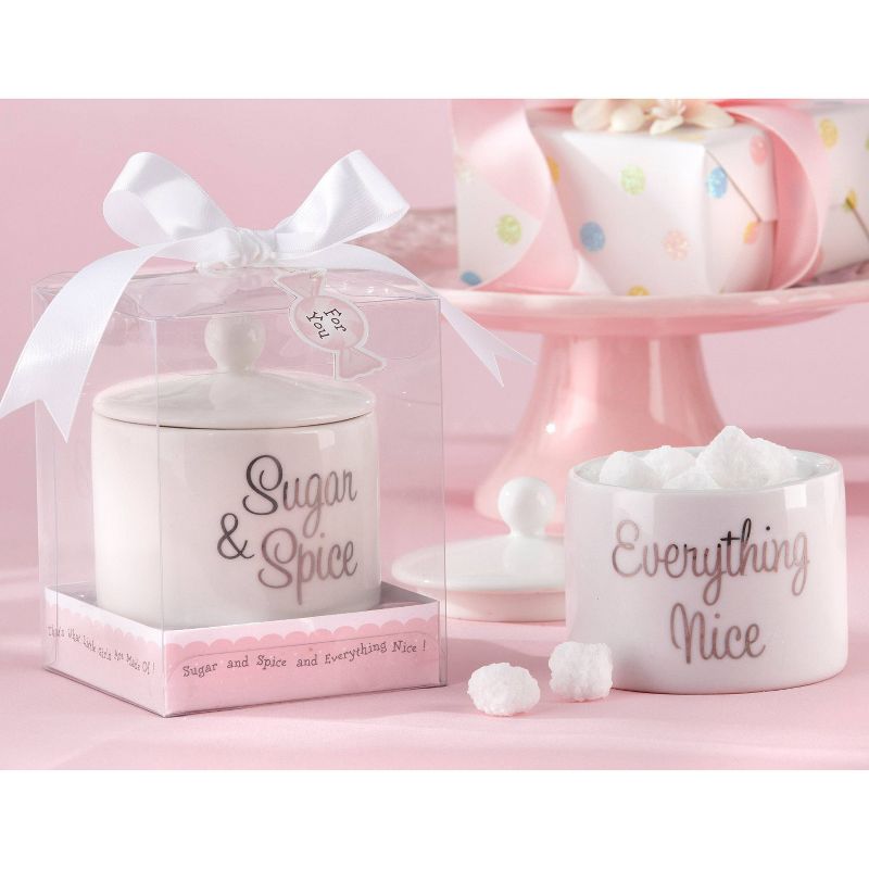 12ct "Sugar, Spice and Everything Nice" Ceramic Sugar Bowl