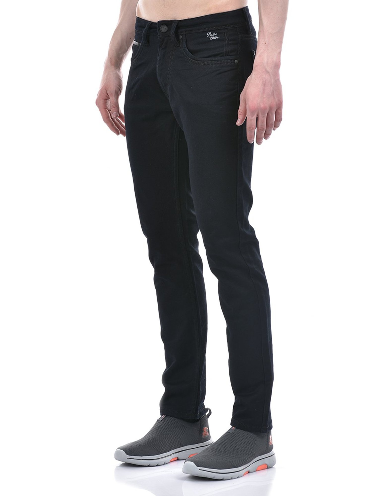 Lawman Pg3 Black Straight Fit Lightly Washed Jeans