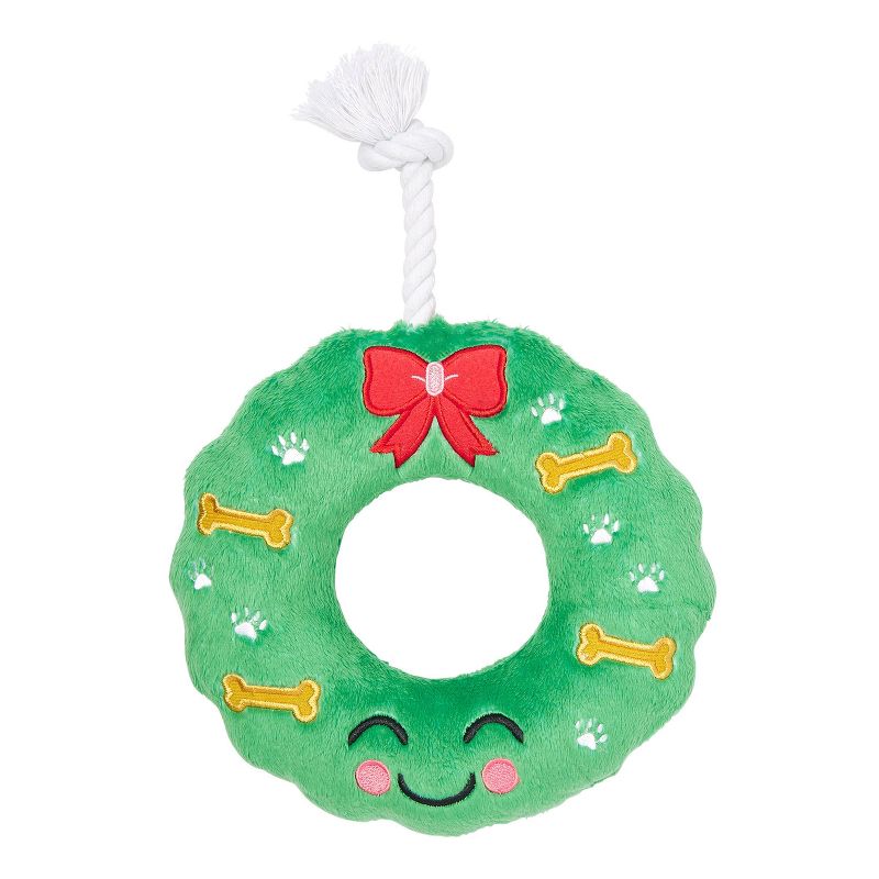 Pearhead Howliday Wreath Dog Toy