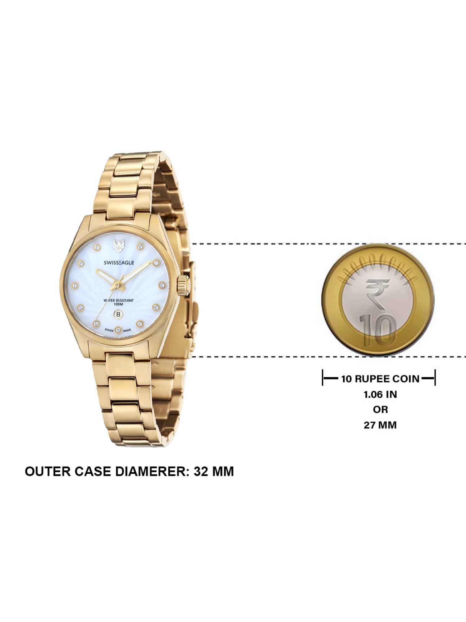 Swiss Eagle SE-6048-44 Analog Watch for Women