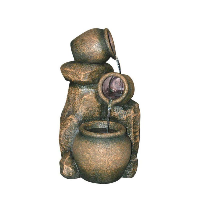 Giare Urn Cascading Garden Fountain - Acorn Hollow