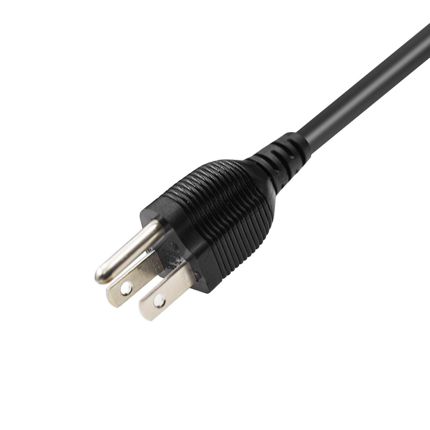 HotTopStar Computer Power Cord 6 -Feet 3x18 AWG 60C 300V Universal Computer Monitor Power Cord Universal Standard AC Power Cord Connector Power Cables [UL LISTED]