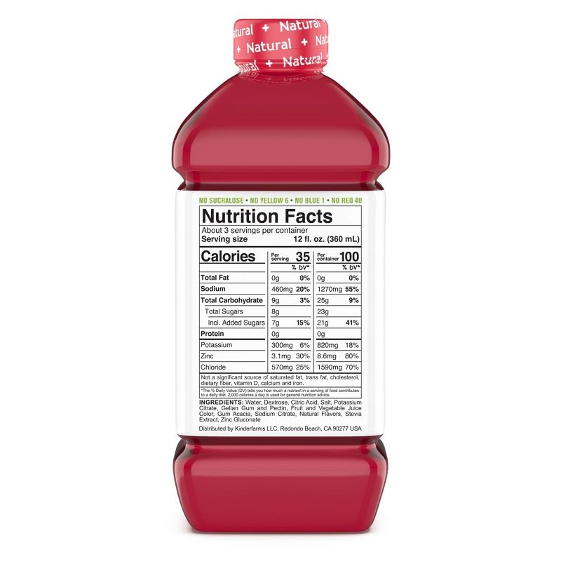 Kinderlyte Natural Oral Electrolyte Fruit Punch Solution - 33.8 fl oz