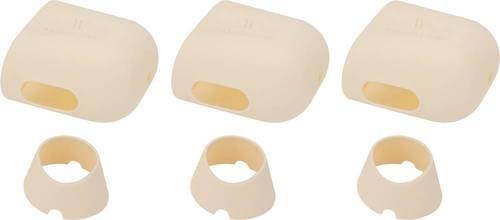 Wasserstein Protective Silicone Skins Compatible with Arlo Ultra/Ultra 2 & Arlo Pro 3 - Accessorize and Protect Your Arlo Camera (3 Pack, Beige)