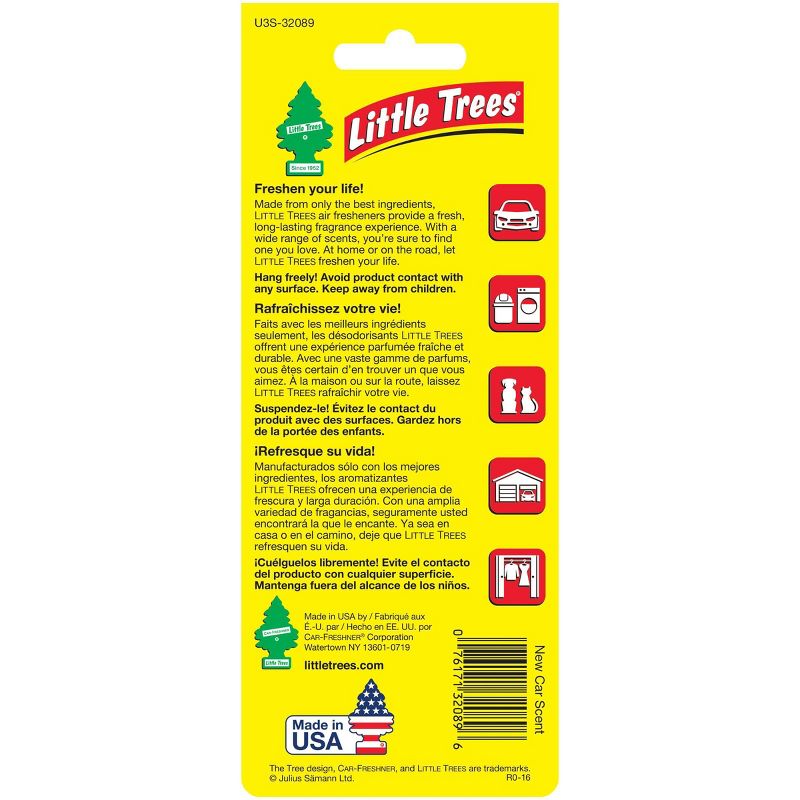 Little Trees New Car Scent Air Freshener 3pk