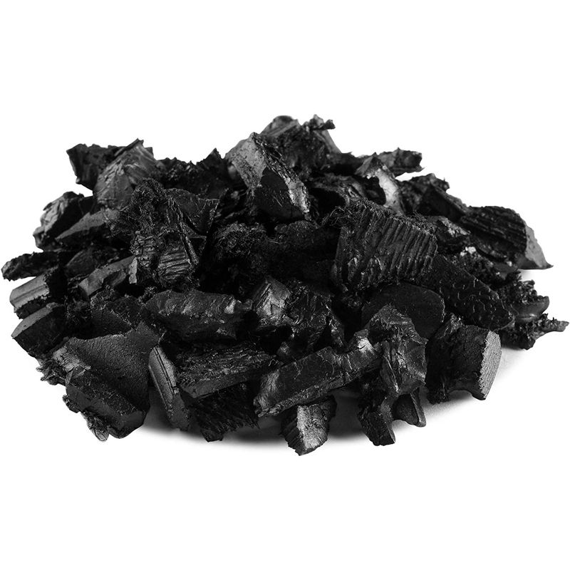 Playsafer 40 Pound Bag of Outdoor Eco Friendly Rubber Playground Mulch Chip Flooring for Swing Sets, Play Areas Covers 1.55 Cubic Feet, Painted Black