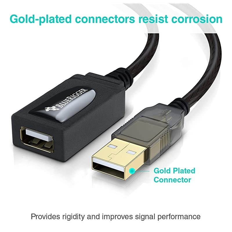 USB Extension Cable 10M 32FT Active USB 20 Type A Male to A Female Repeater Cable for Game Consoles Printer Camera