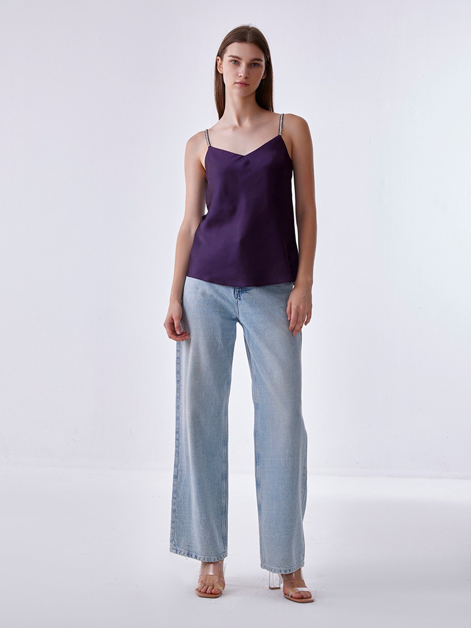 Cover Story Purple Embellished Top