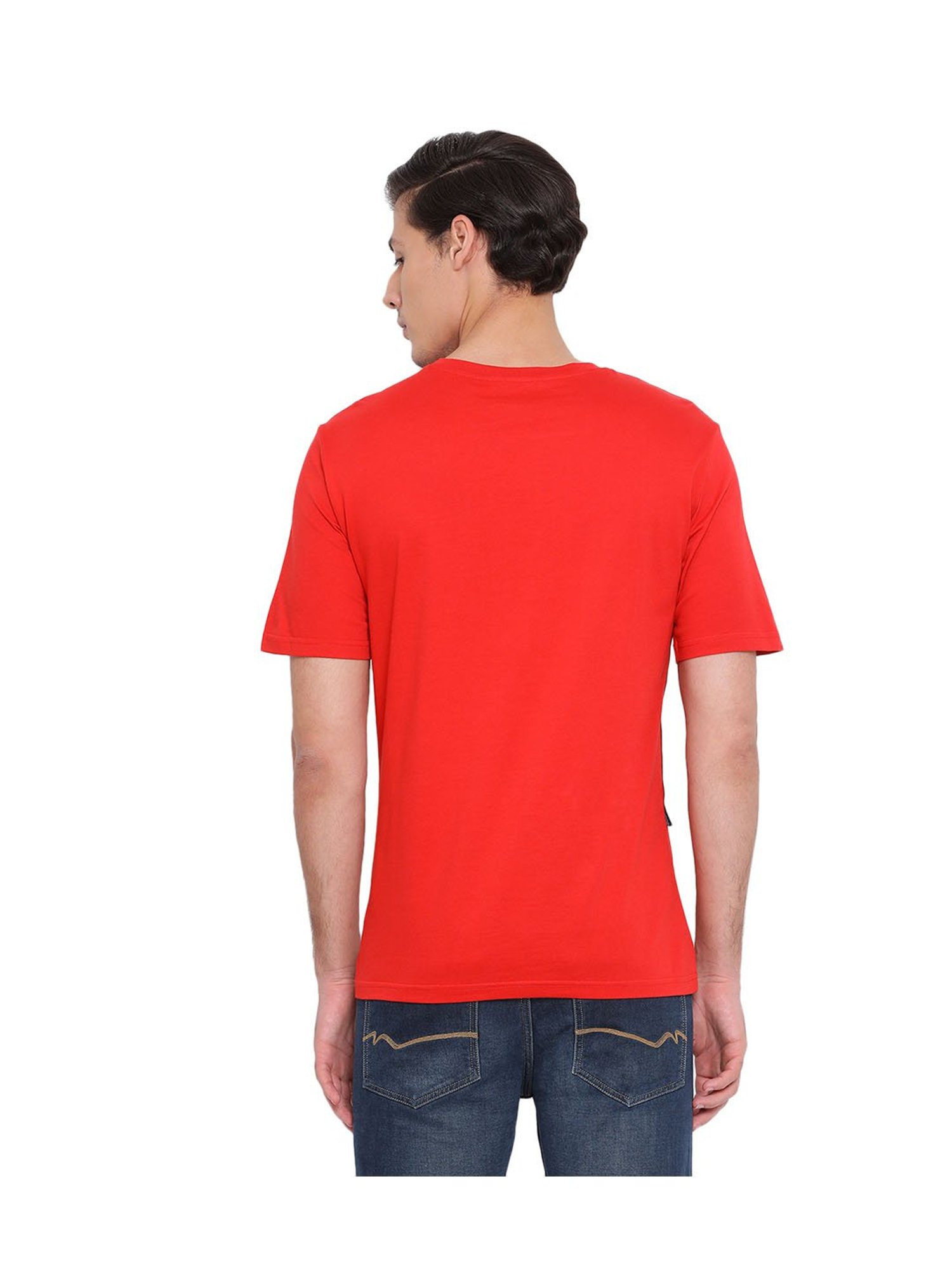 Antony Morato Red Slim Fit Cotton T-Shirt