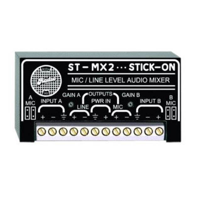 Radio Design Labs (RDL) - STMX2 - RDL 2 Channel Audio Mixer - Microphone or Line Input and Output