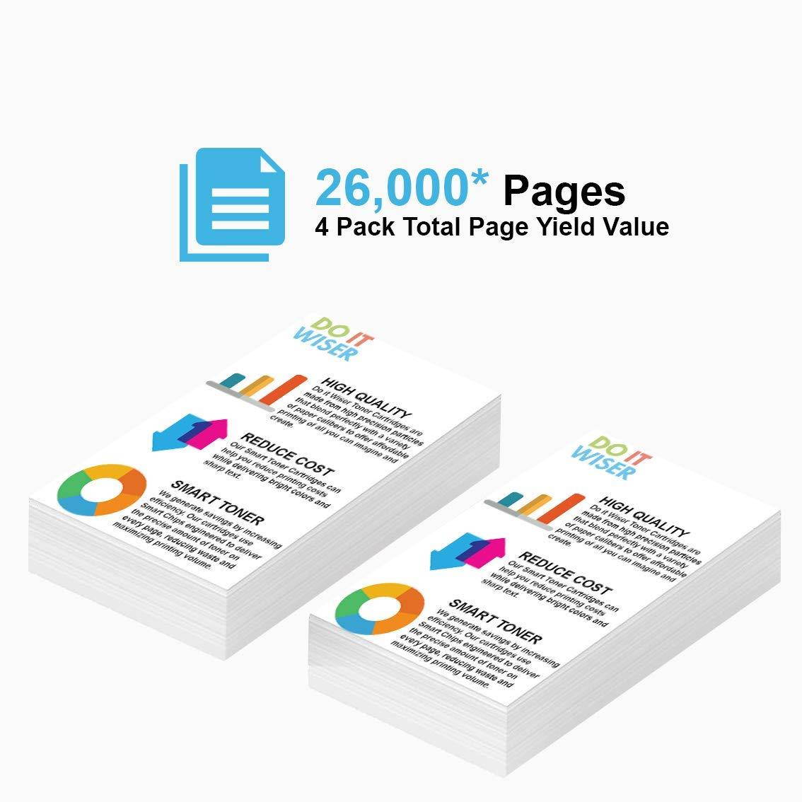 Do it Wiser TN436 TN 436 TN433 TN431 Compatible Toner for Brother MFC-L8900CDW HL-L8260CDW HL-L8360CDW HL-L8360CDWT MFC-L8610CDW MFC-L9750CDW | 4 Pack - 6,500 Pages Extra HIGH Yield