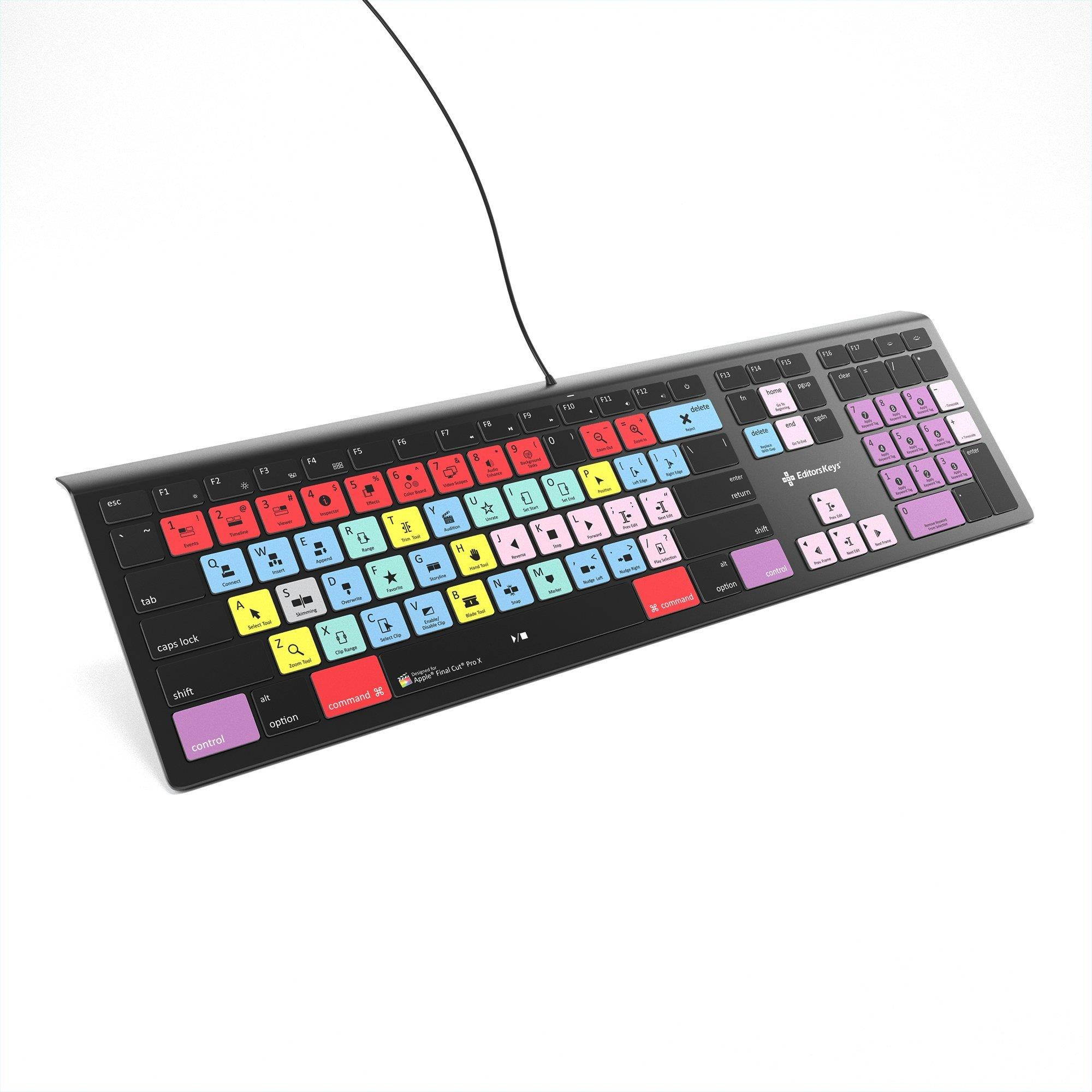 Final Cut Pro X Backlit Keyboard