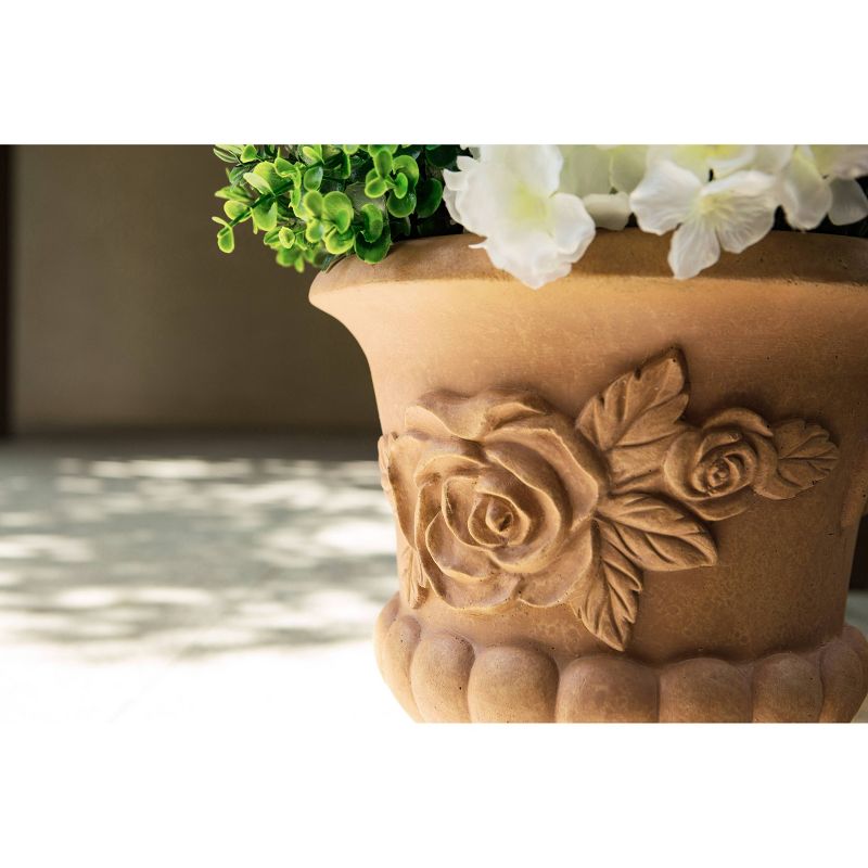 13.8" Kante Lightweight Concrete Indoor Outdoor Planter Terracota - Rosemead Home & Garden, Inc.