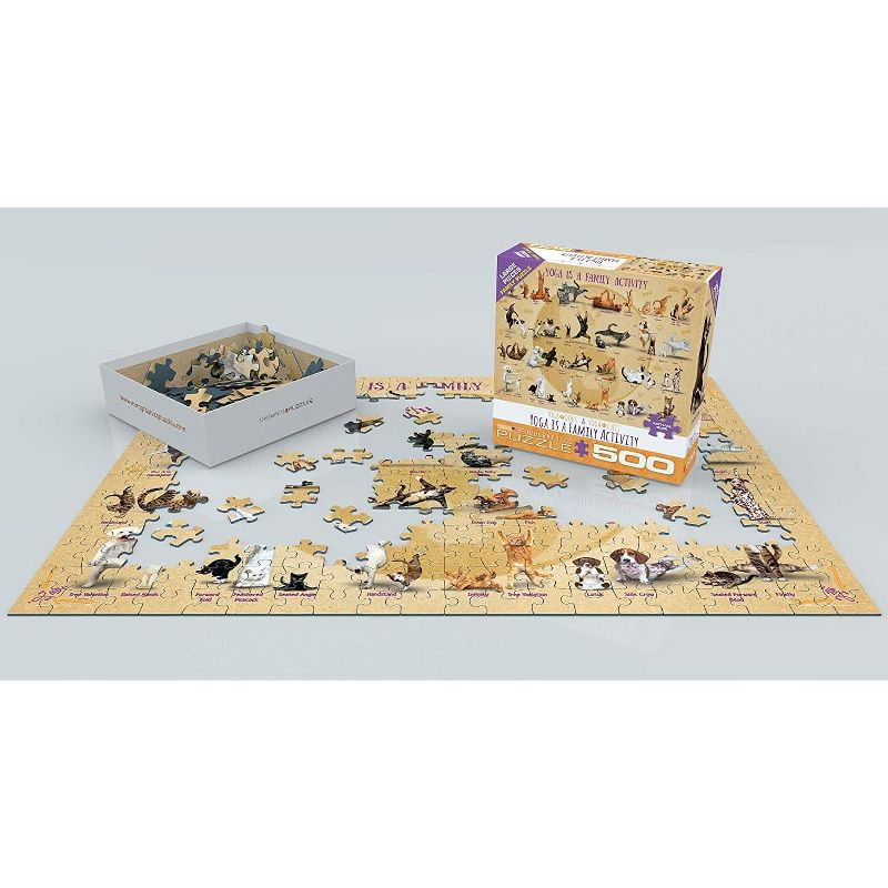 Eurographics Inc. Yoga is a Family Activity 500 Piece Jigsaw Puzzle