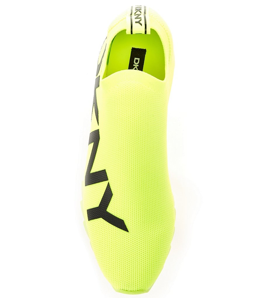 DKNY Azer Knit Signature Logo Slip-On Sneakers