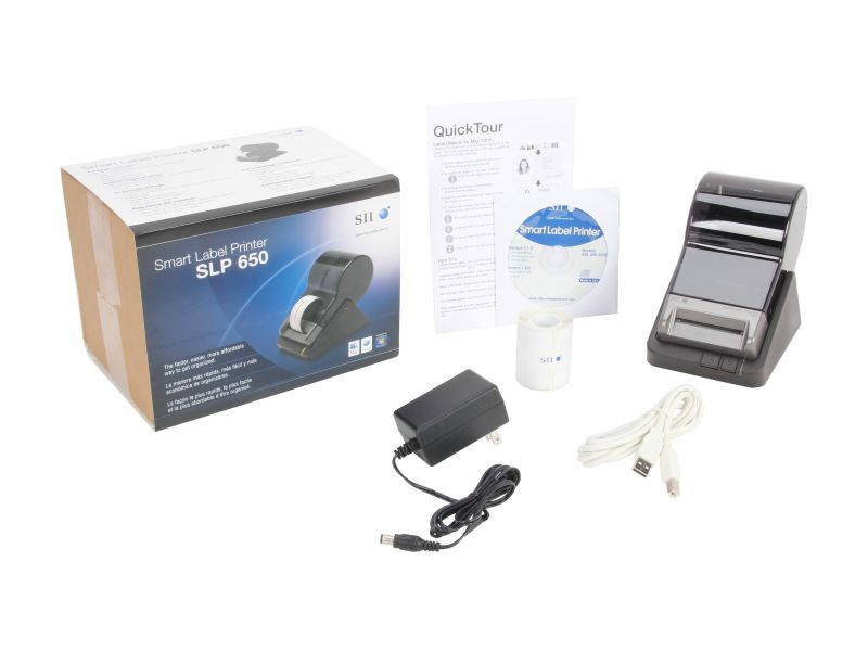 Seiko SLP 650 2.28" Direct Thermal Label Printer, 300 dpi, USB - Windows, Mac OS, or Linux