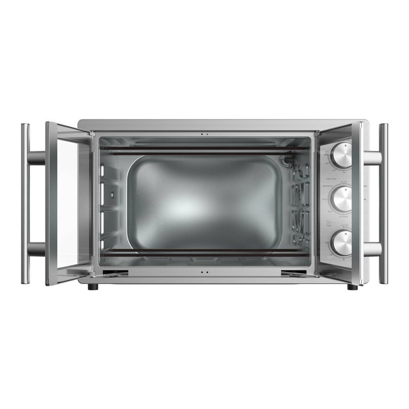 Galanz 1.5 cu ft 6-Slice French Door Toaster Oven with Air Fry - Stainless Steel