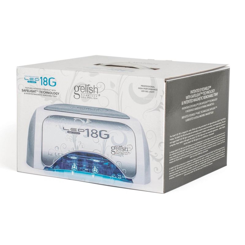 Gelish 18G Professional Salon 36W Gel Nail Polish Quick Curing LED Light Lamp Dryer with 3 Timer Settings for Manicures and Pedicures