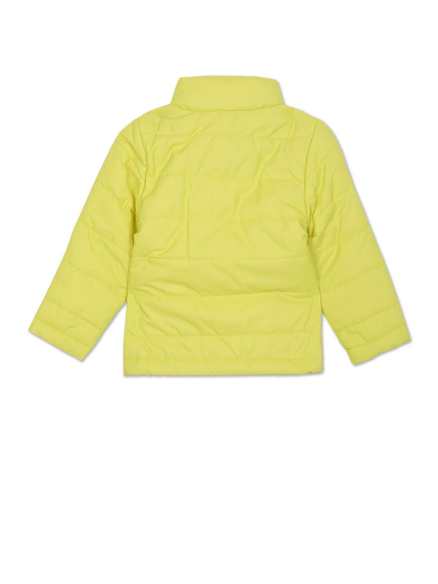 U.S. Polo Assn. Kids Yellow Solid Full Sleeves Puffer Jacket