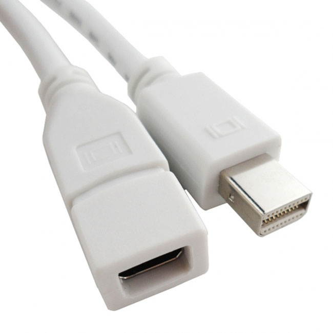 Jimier 6ft Mini DisplayPort Male to Mini DP DisplayPort Female Extension Cable 1.8m DP-019-1.8M