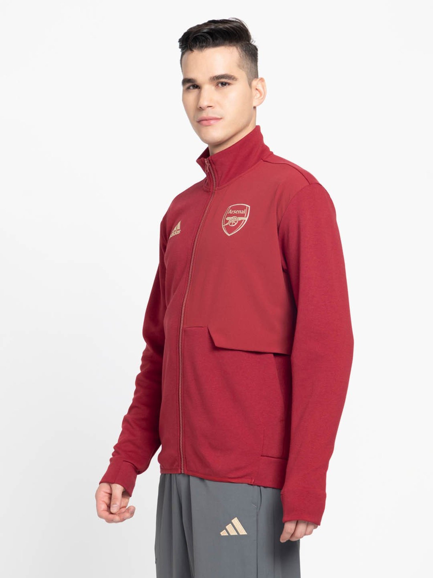 Slowave Teal Regular Fit Sports Hooded Jacket