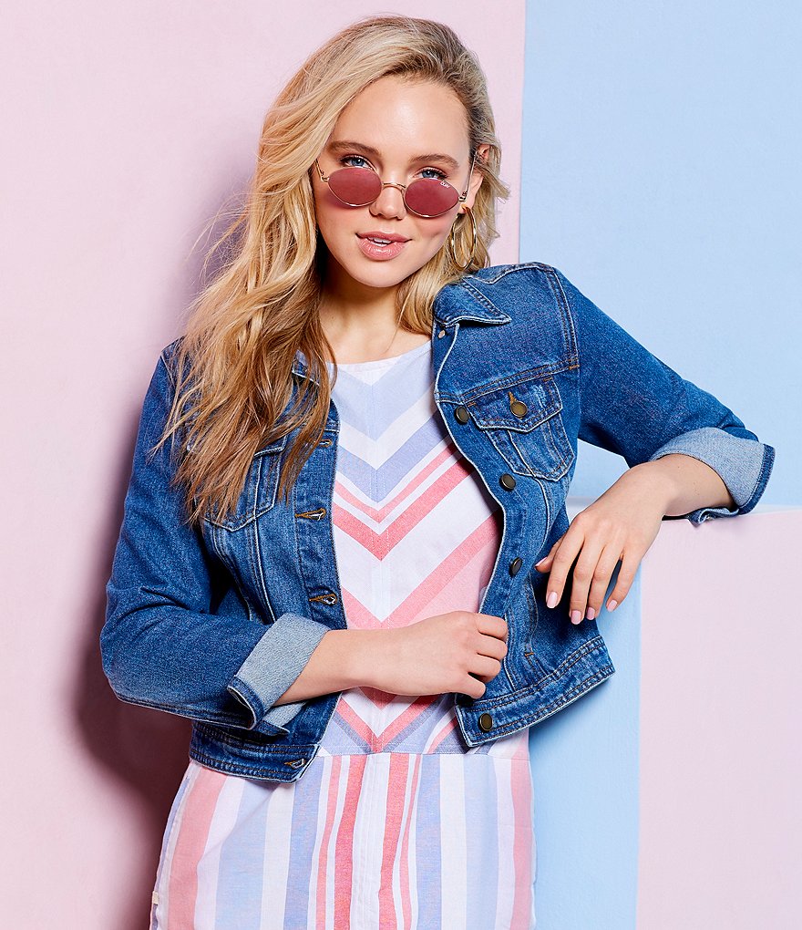 Sundown by Splendid Coordinating Joey Acid Wash Zip Front Hoodie