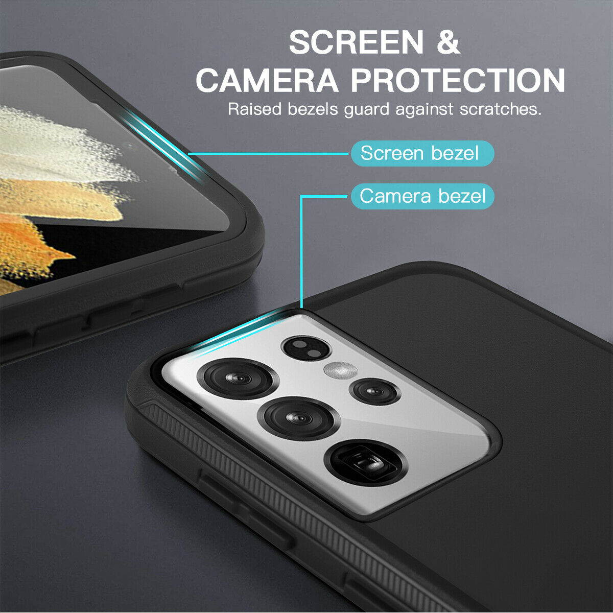 Samsung Galaxy S21+ Plus Heavy Duty Hybrid Armor Drop Protection Case