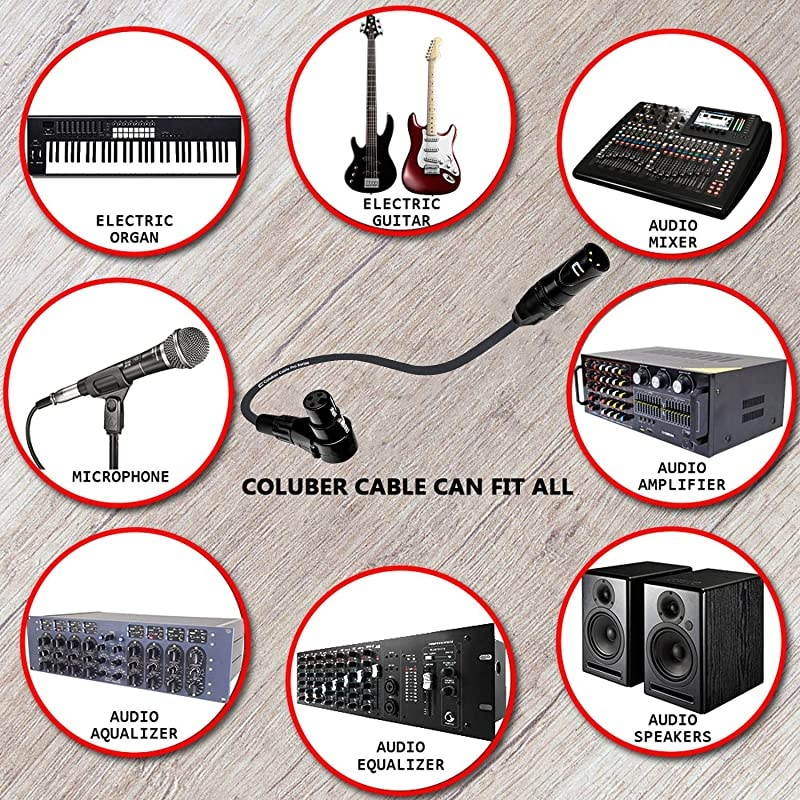 XLR Cable Male to Right Angle Female - 100 Feet Pink - Pro 3-Pin Microphone Connector for Powered Speakers, Audio Interface or Mixer for Live Performance & Recording